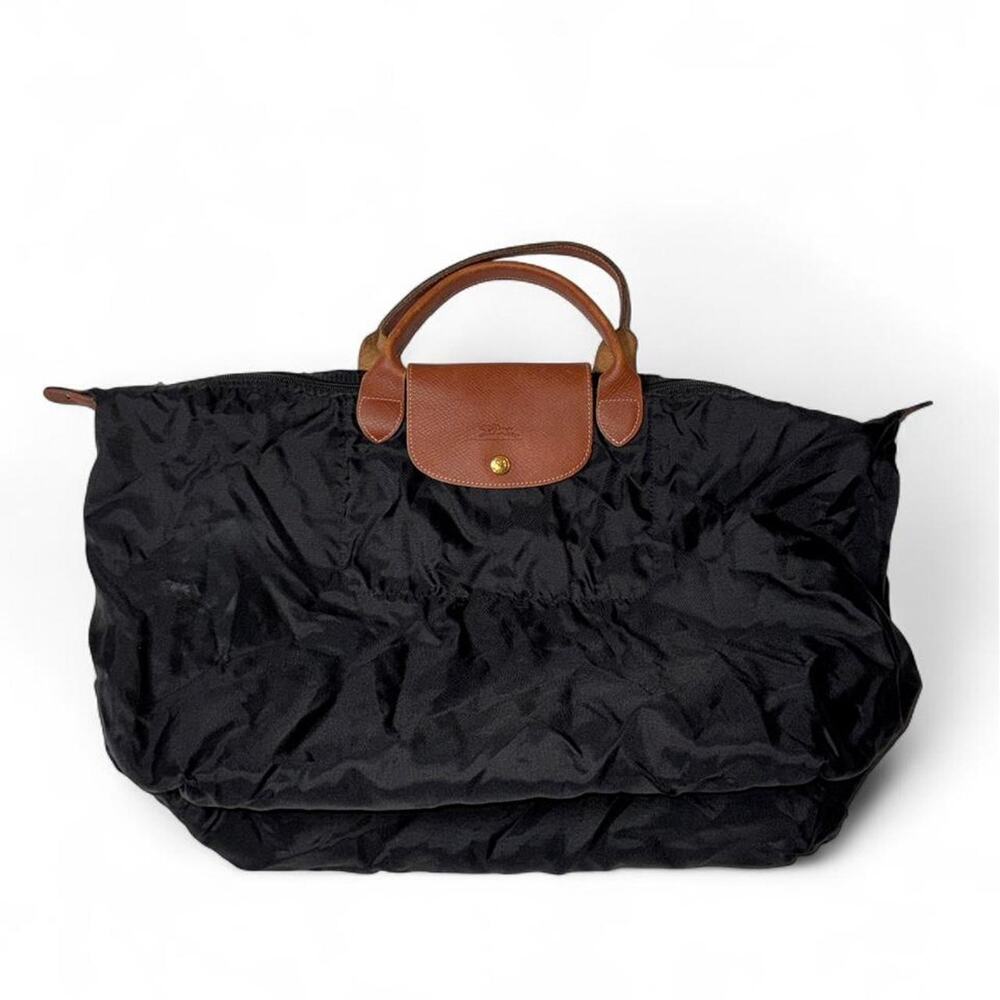 Large Longchamp Le Pliage Nylon Travel Duffel Bag (damage)